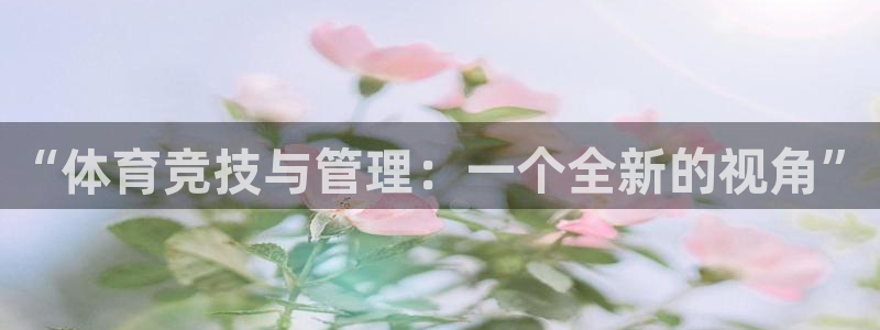 星速体育文化发展有限公司：“体育竞技与管理：一个全新的视角”